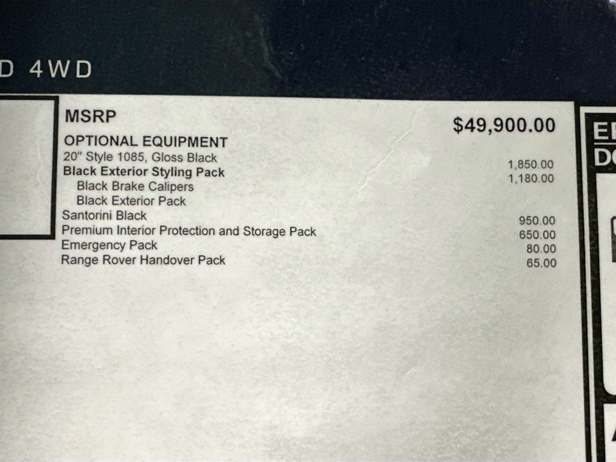 used 2026 Land Rover Range Rover Evoque car, priced at $55,950