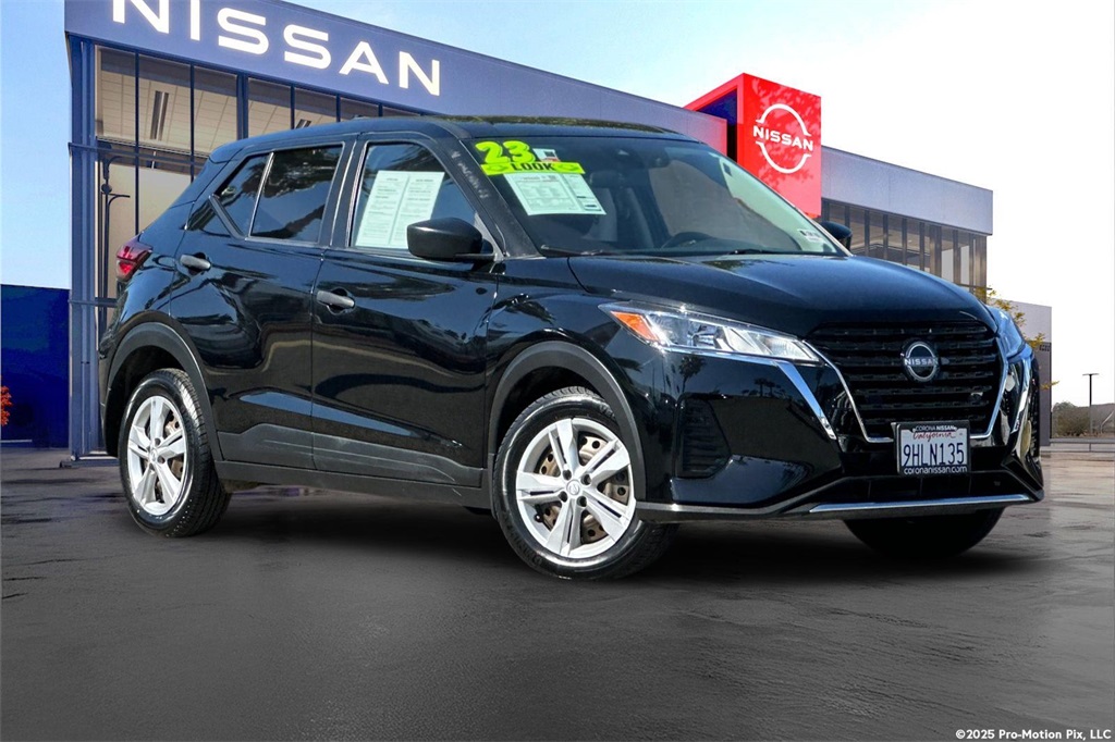 Certified 2023 Nissan Kicks S with VIN 3N1CP5BV8PL554787 for sale in Corona, CA