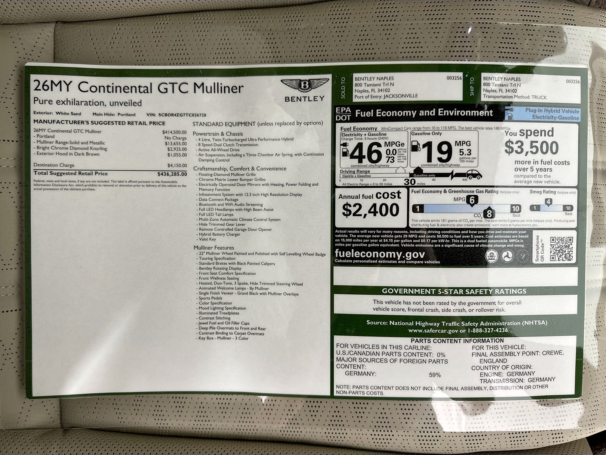 new 2026 Bentley Continental GTC car