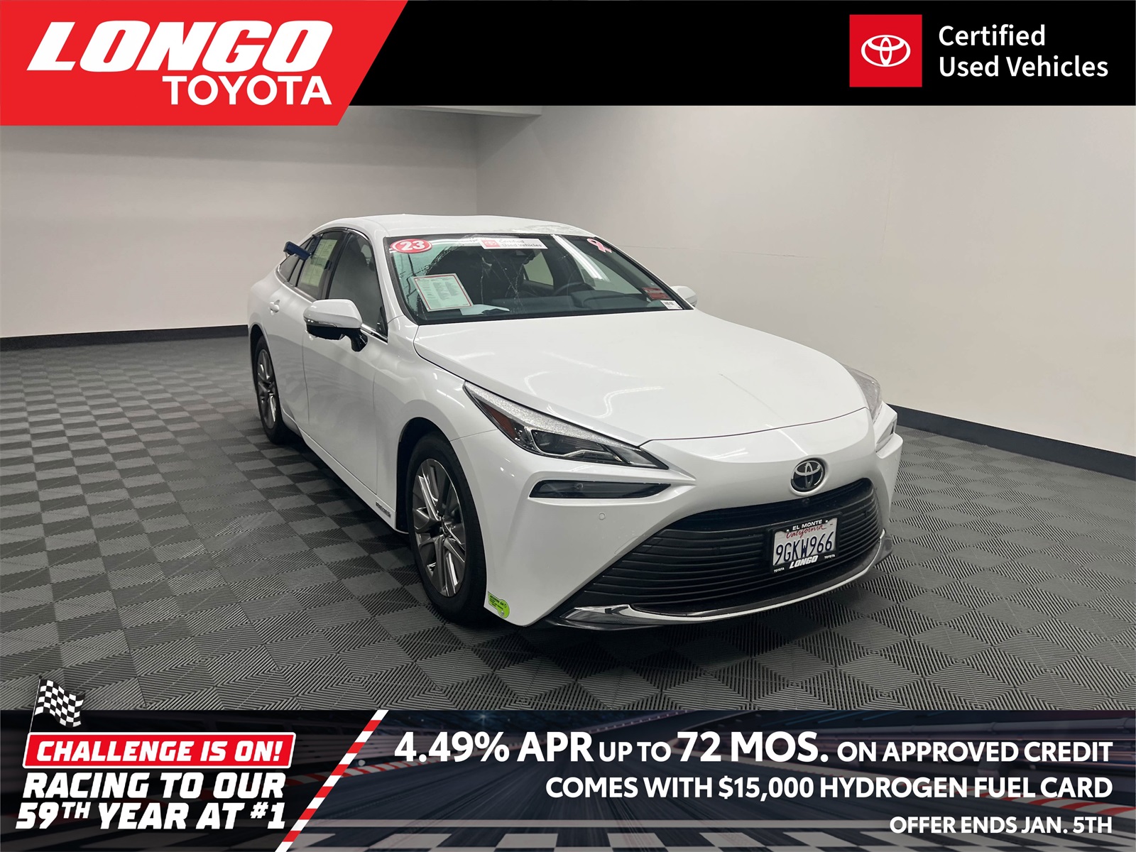 used 2023 Toyota Mirai car, priced at $15,588