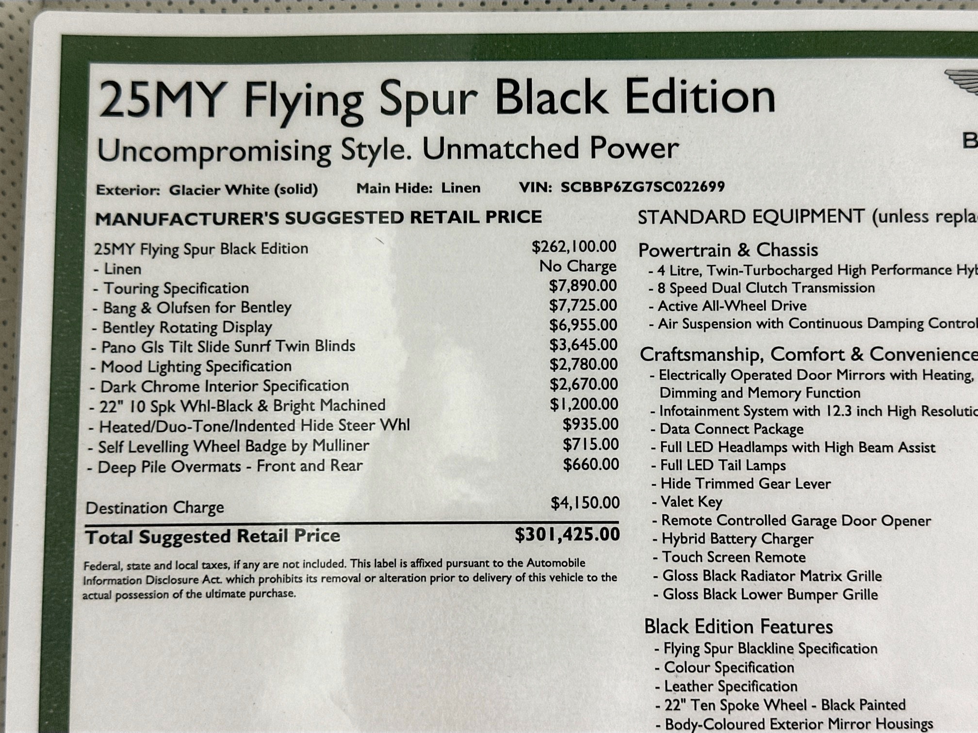 new 2025 Bentley Flying Spur car