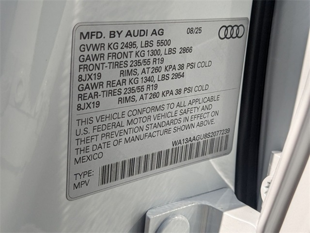 new 2025 Audi Q5 car, priced at $63,450