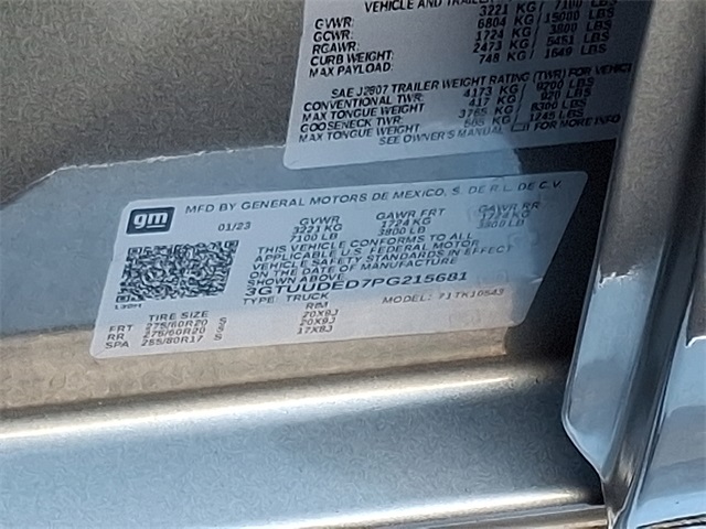 used 2023 GMC Sierra 1500 car, priced at $46,850