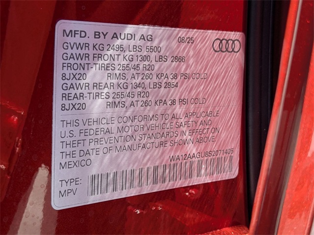 new 2025 Audi Q5 car, priced at $57,700