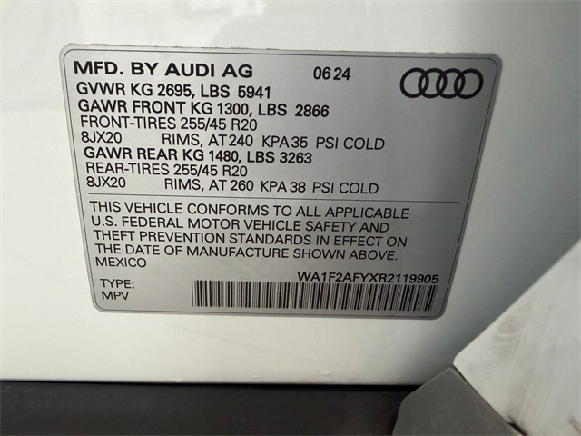 used 2024 Audi Q5 e car, priced at $42,781