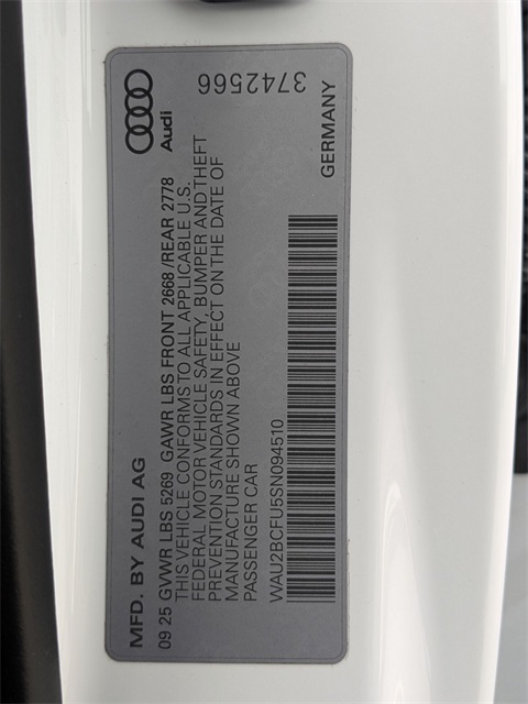 new 2025 Audi All-new A5 car, priced at $51,469