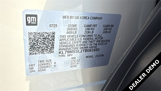 new 2026 Chevrolet TrailBlazer car, priced at $34,280