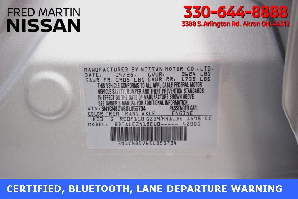 used 2025 Nissan Versa car, priced at $18,447