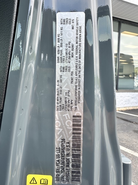 2025 Anvil Clear Coat Jeep Wrangler Rubicon X 4X4 SUV