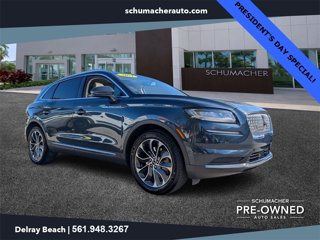used 2021 Lincoln Nautilus car, priced at $27,898