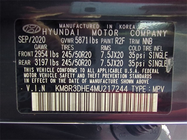 used 2021 Hyundai Palisade car, priced at $23,511