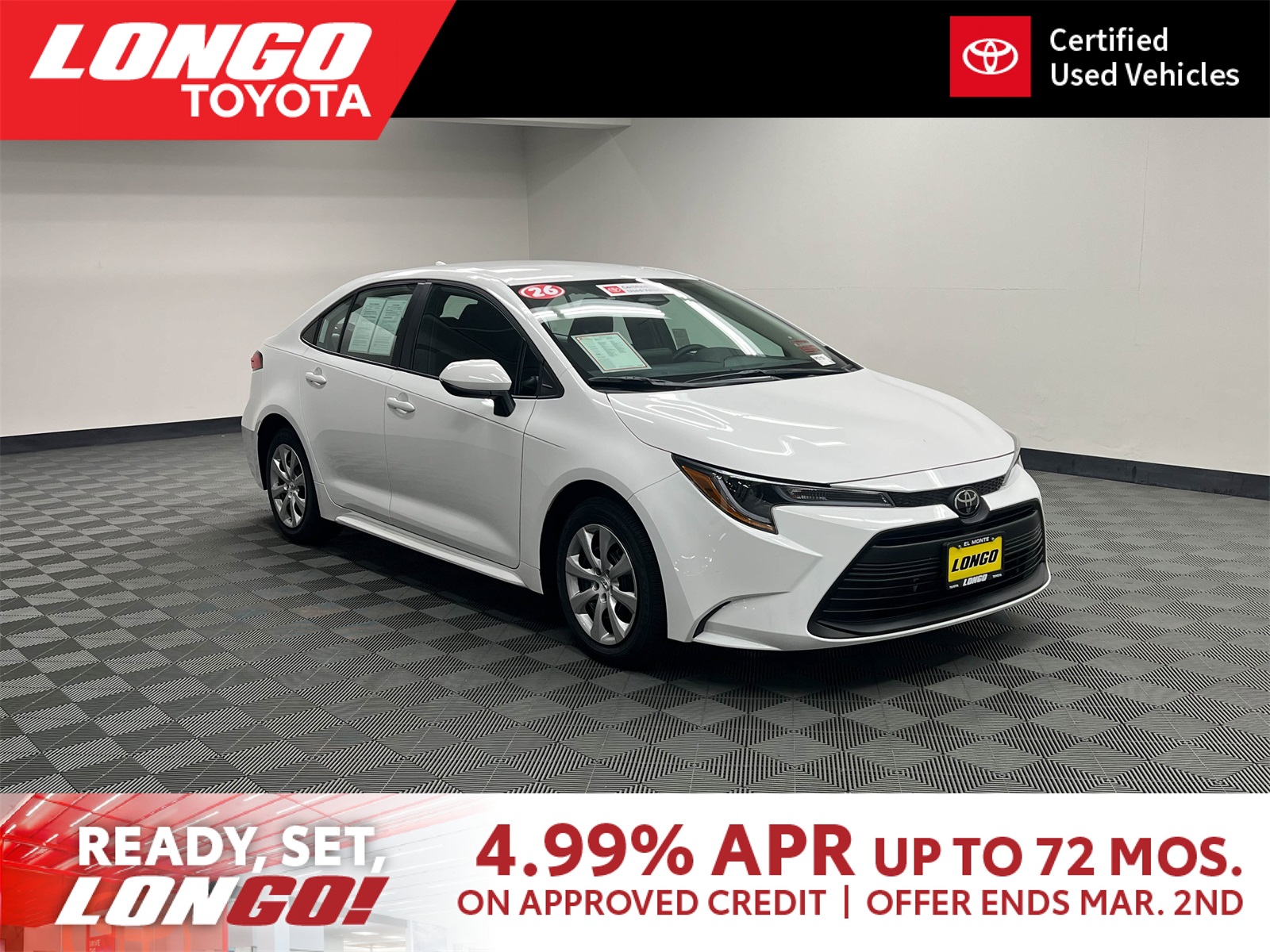 used 2026 Toyota Corolla car, priced at $23,563