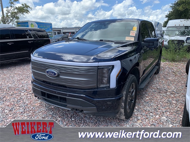 2022 Blue Metallic Ford F-150 Lightning Lariat Truck