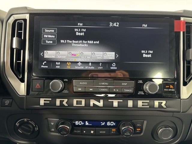 2025 Glacier White Nissan Frontier SV 4X4 Truck