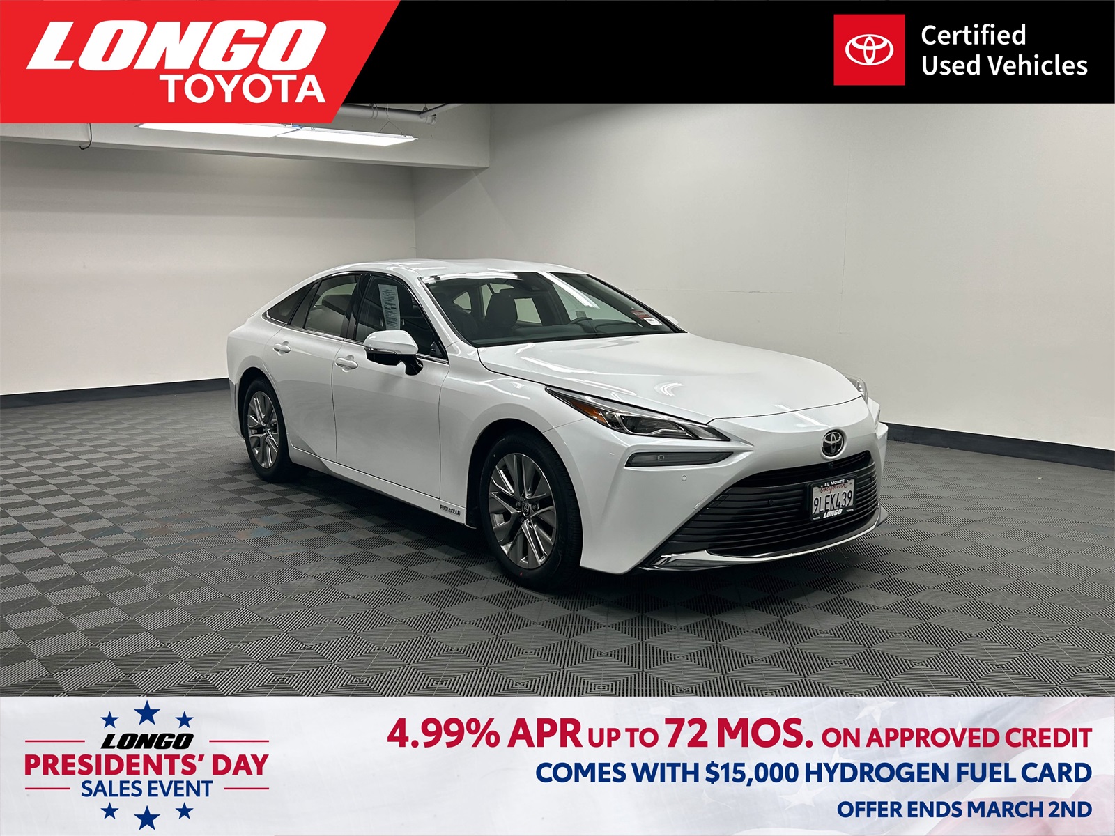 used 2023 Toyota Mirai car, priced at $16,977