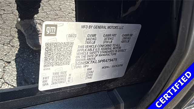 used 2023 Chevrolet Tahoe car, priced at $64,776