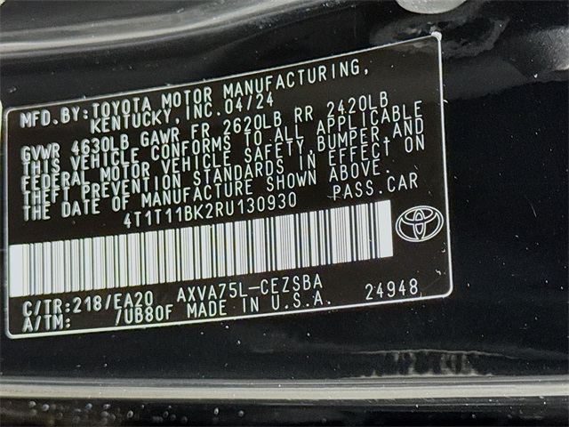 Used 2024 Toyota Camry Sedan