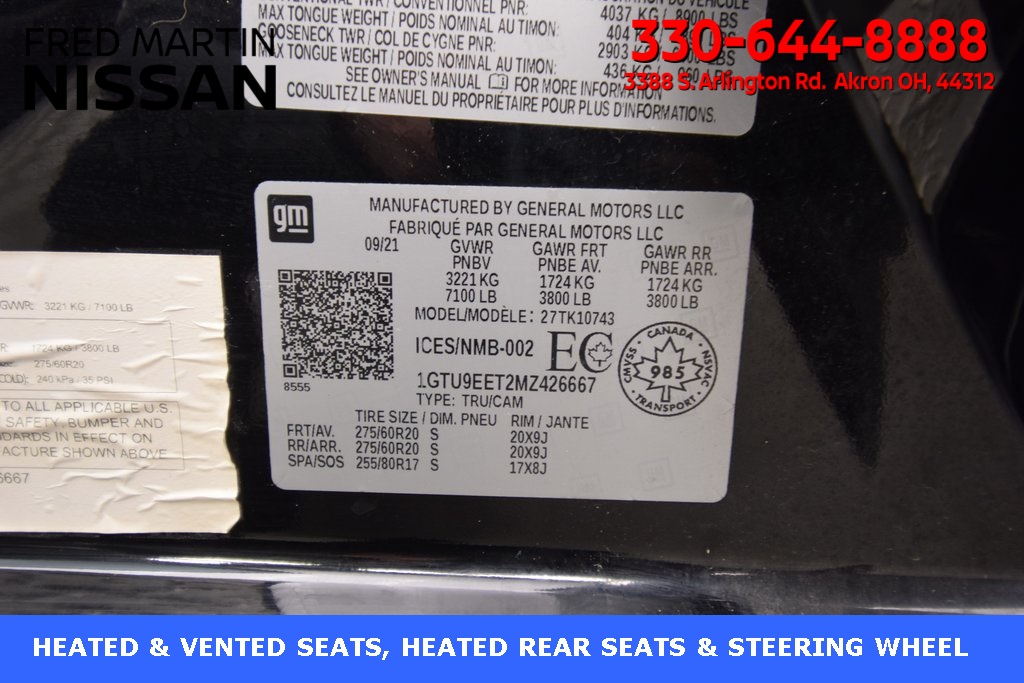 used 2021 GMC Sierra 1500 car, priced at $39,976