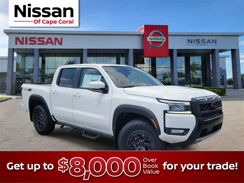 2025 Glacier White Nissan Frontier PRO-4X 4X4 Truck