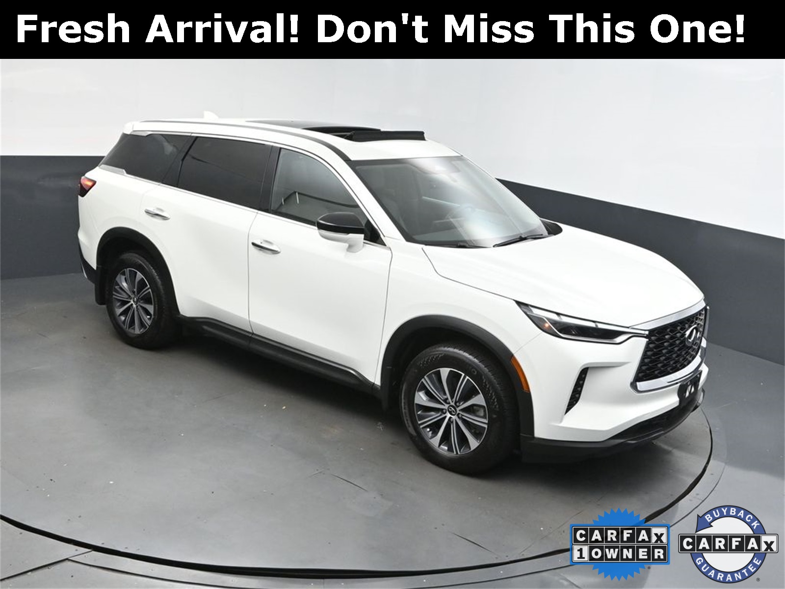 2024 Glacier White INFINITI QX60 PURE SUV