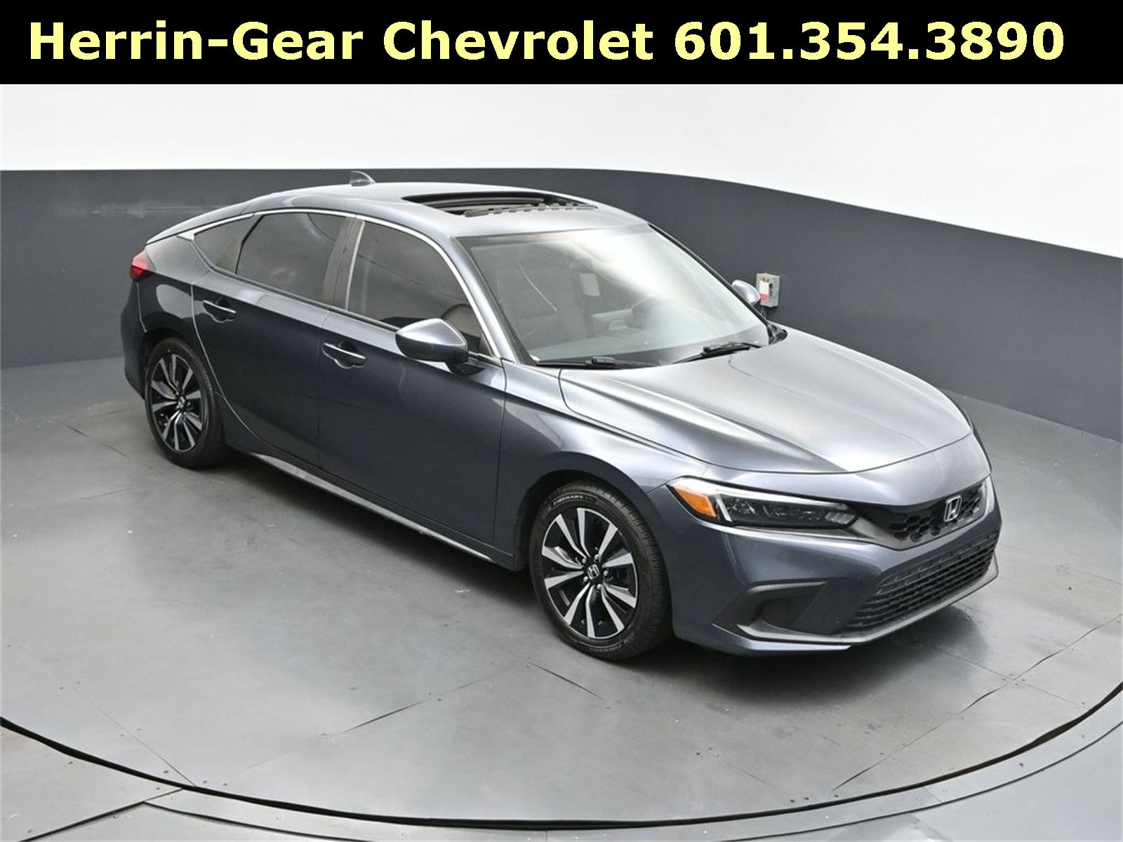2022 Gray Honda Civic Hatchback EX-L Hatchback