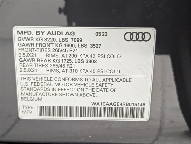 used 2024 Audi Q8 Sportback e-tron car, priced at $40,781