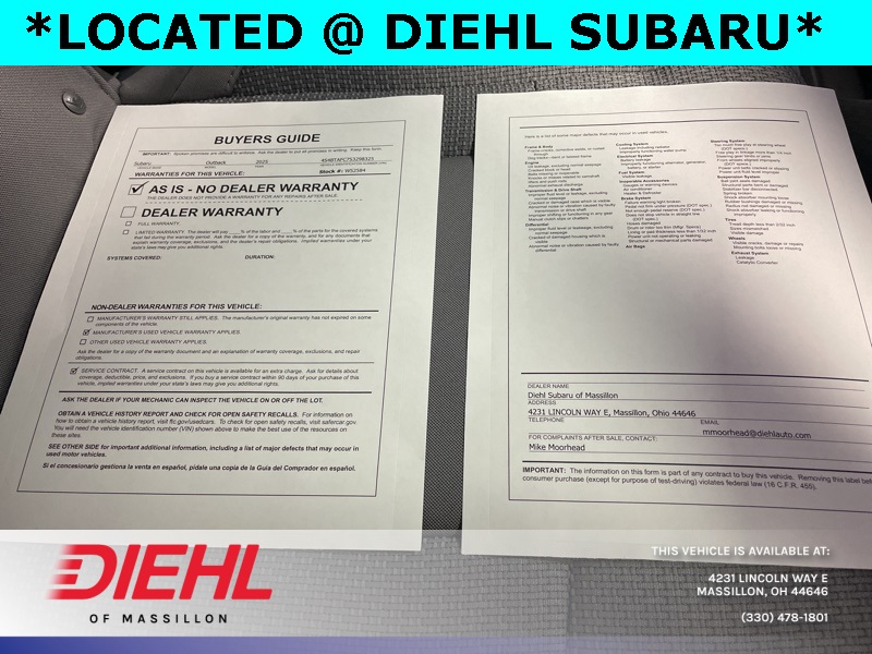 Used 2025 Subaru Outback SUV