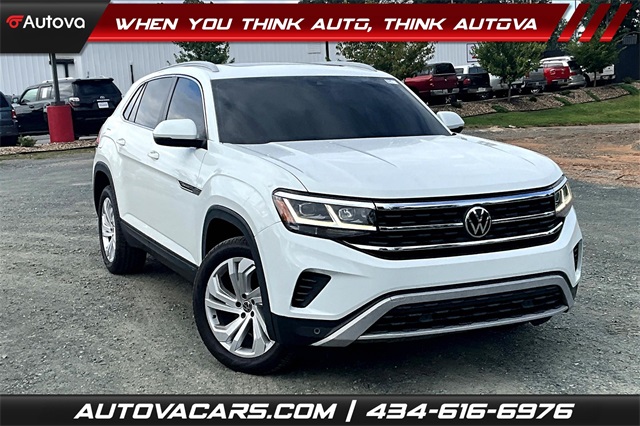 2021 Pure White Volkswagen Atlas Cross Sport 3.6L V6 SEL SUV