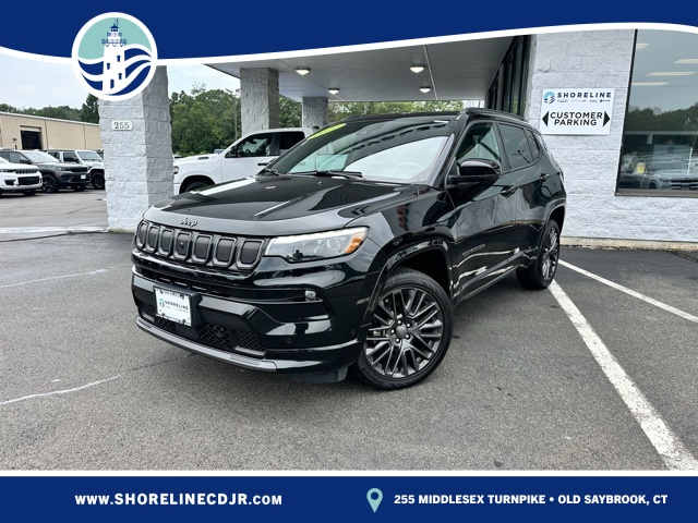 2022 Diamond Black Crystal Pearlcoat Jeep Compass High Altitude 4X4 SUV