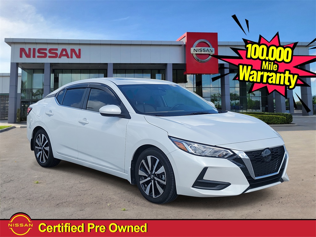 2022 Aspen White TriCoat Pearl Nissan Sentra SV FWD Sedan
