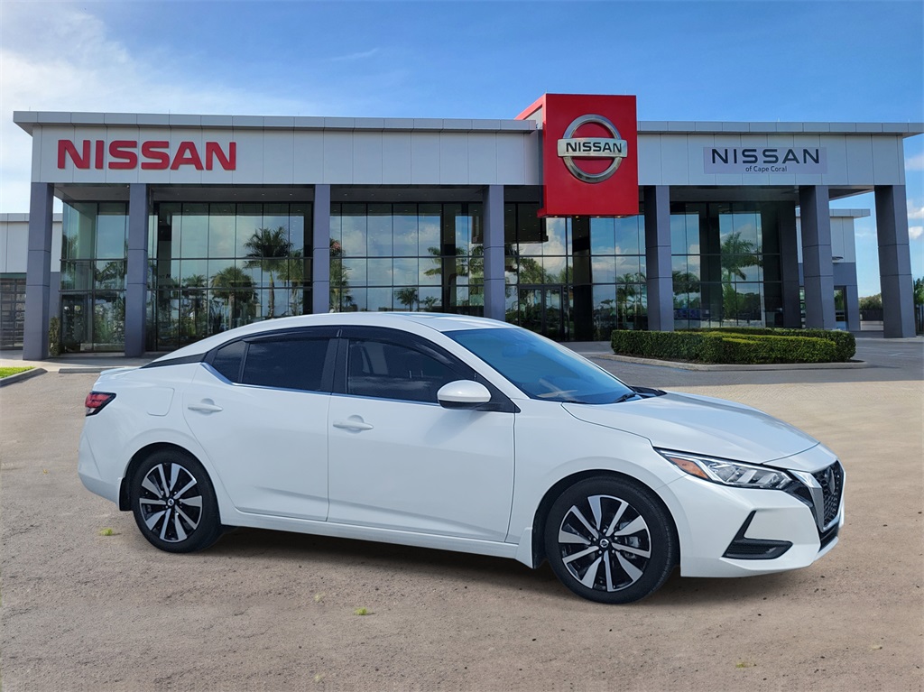 2022 Aspen White TriCoat Pearl Nissan Sentra SV FWD Sedan