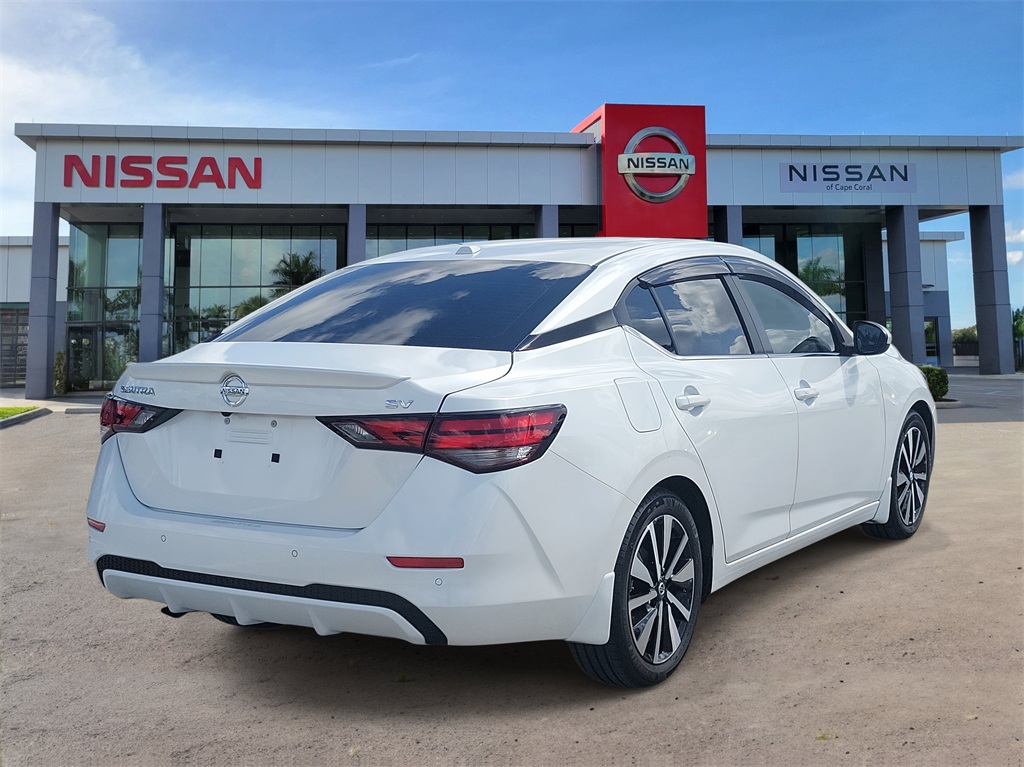 2022 Aspen White TriCoat Pearl Nissan Sentra SV FWD Sedan