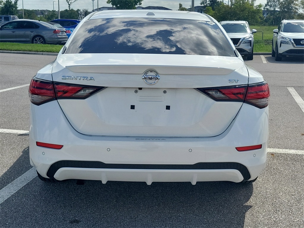 2022 Aspen White TriCoat Pearl Nissan Sentra SV FWD Sedan
