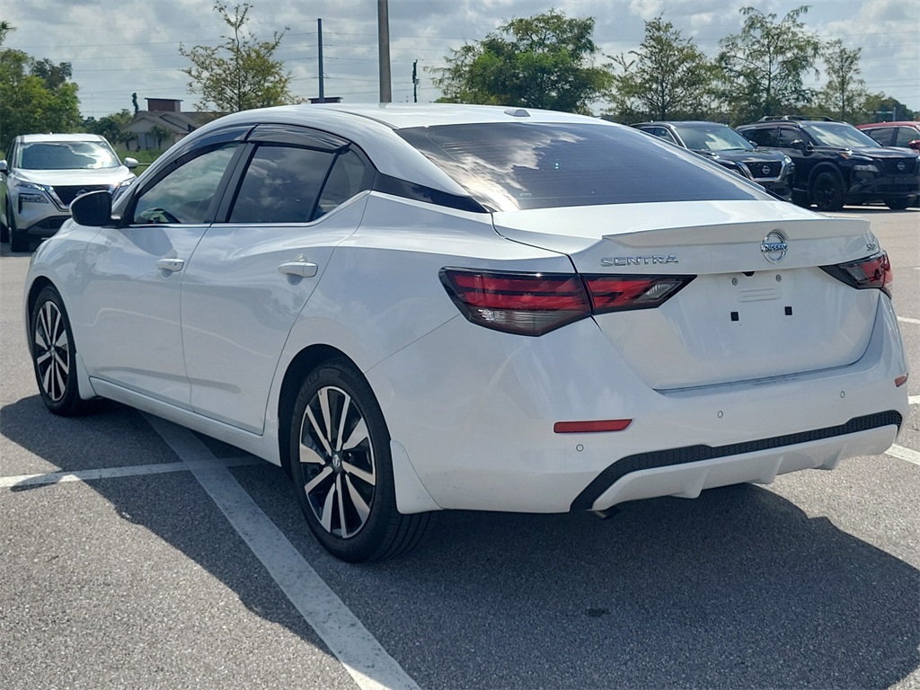2022 Aspen White TriCoat Pearl Nissan Sentra SV FWD Sedan