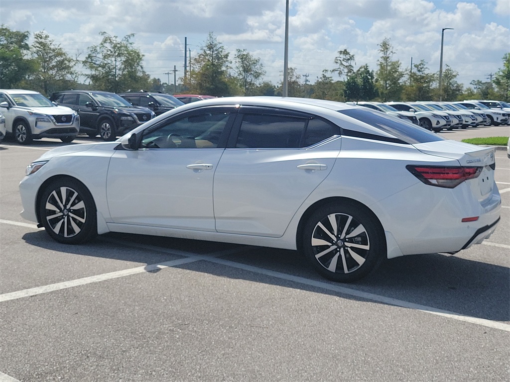 2022 Aspen White TriCoat Pearl Nissan Sentra SV FWD Sedan
