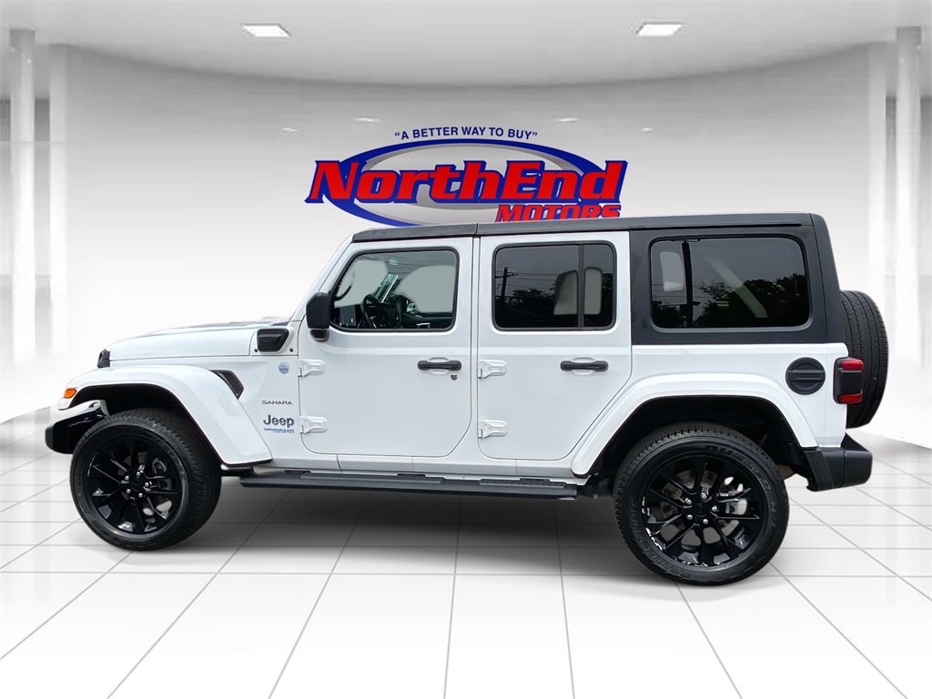 2021 Bright White Clearcoat Jeep Wrangler 4xe Unlimited Sahara 4xe 4X4 SUV