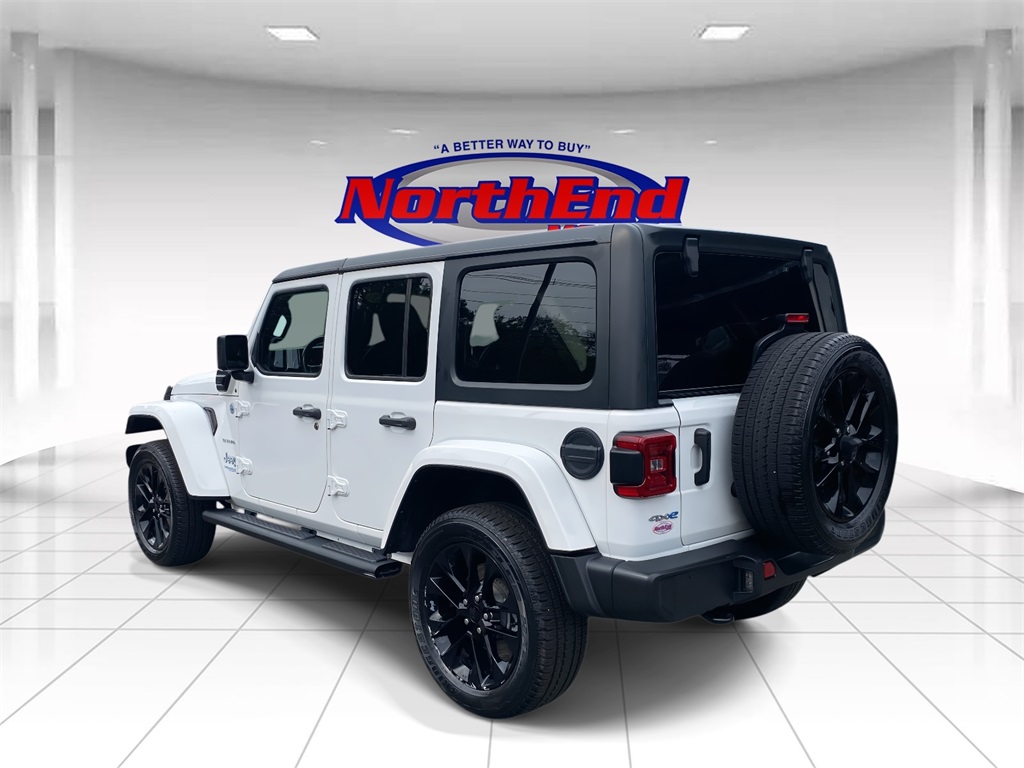 2021 Bright White Clearcoat Jeep Wrangler 4xe Unlimited Sahara 4xe 4X4 SUV