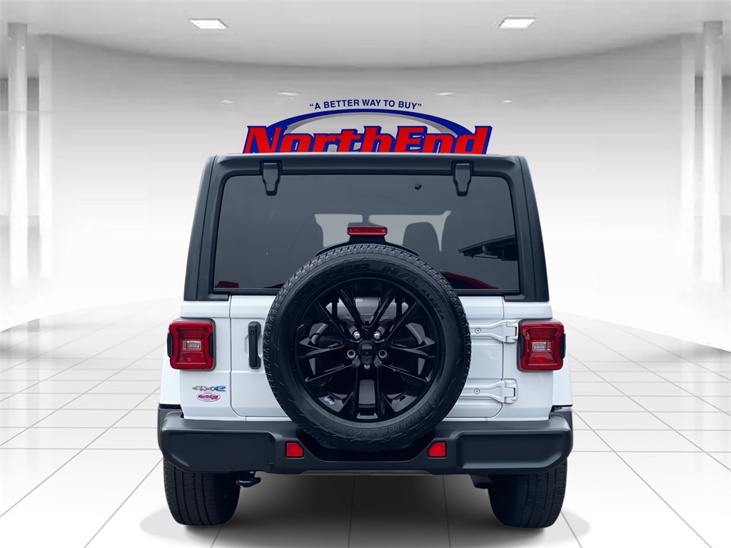 2021 Bright White Clearcoat Jeep Wrangler 4xe Unlimited Sahara 4xe 4X4 SUV
