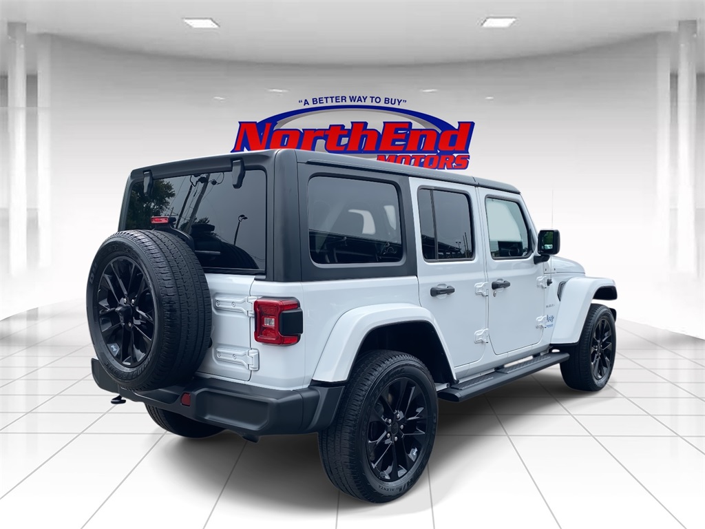 2021 Bright White Clearcoat Jeep Wrangler 4xe Unlimited Sahara 4xe 4X4 SUV