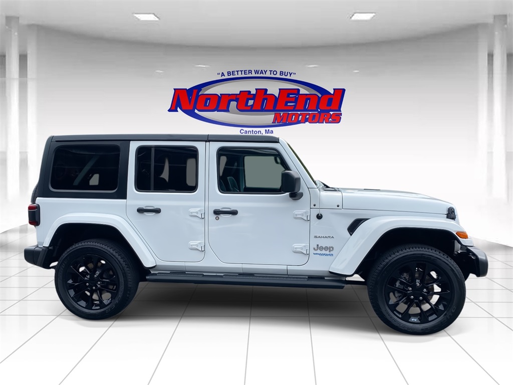 2021 Bright White Clearcoat Jeep Wrangler 4xe Unlimited Sahara 4xe 4X4 SUV