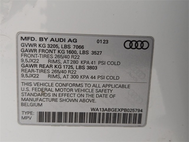 used 2023 Audi e-tron Sportback car, priced at $38,281
