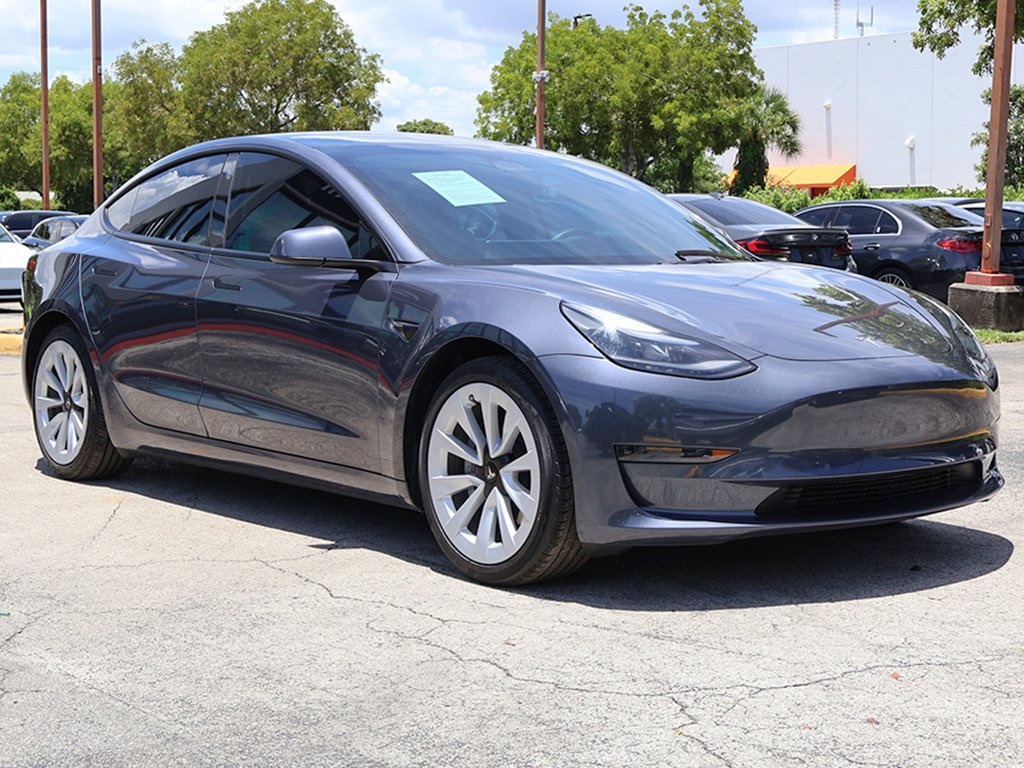 Used 2022 Tesla Model 3 Base with VIN 5YJ3E1EA4NF338483 for sale in Cleveland, OH