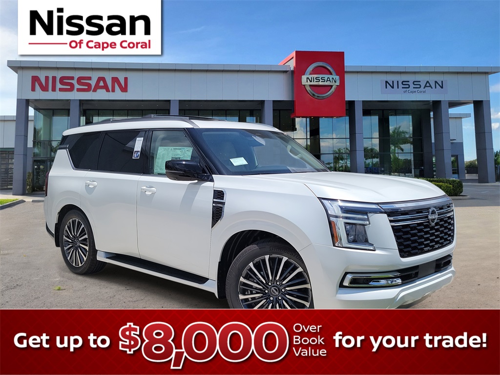 2025 White Pearl Nissan Armada Platinum Reserve 4X4 SUV