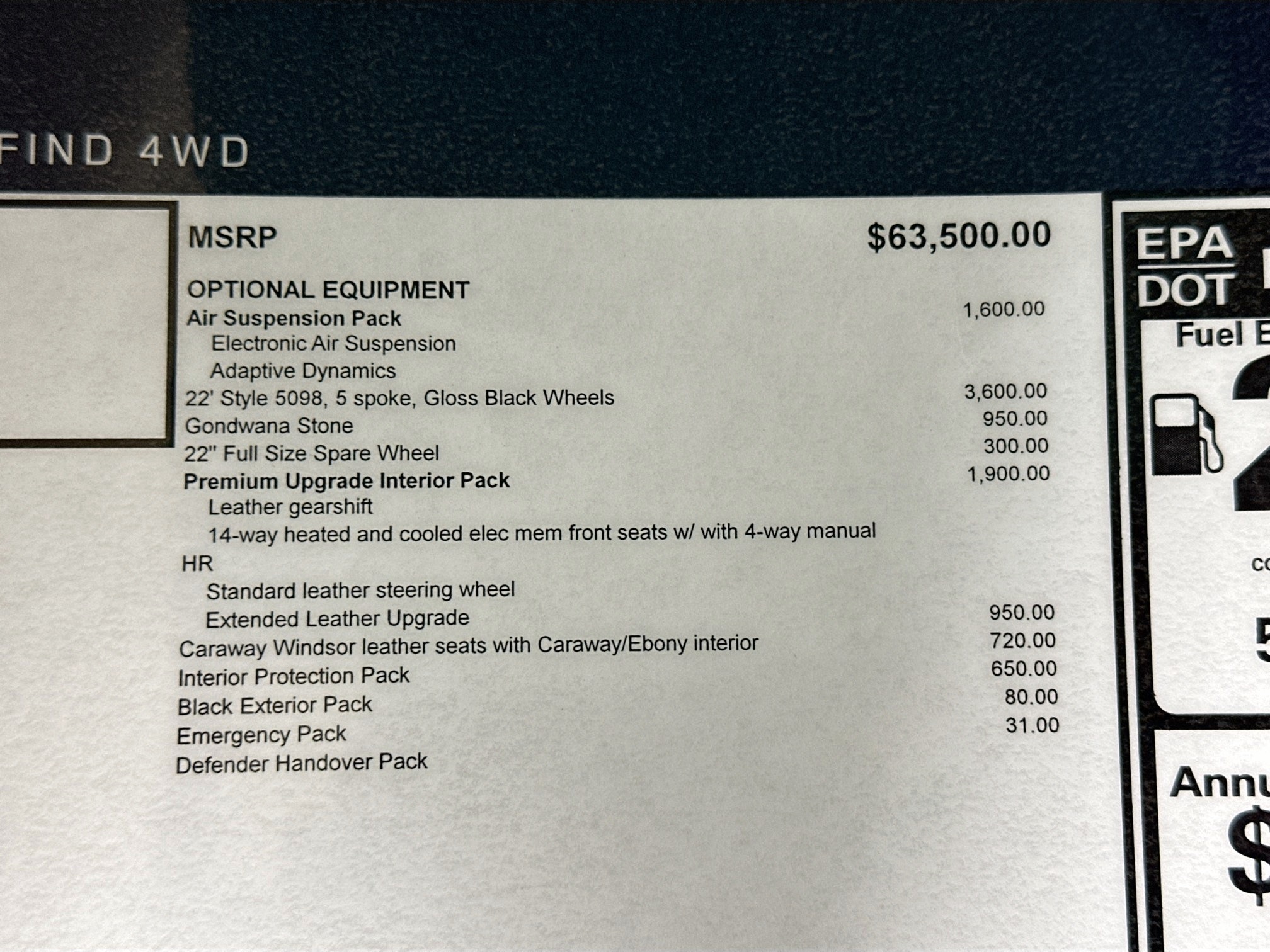 used 2026 Land Rover Defender 110 car, priced at $76,131