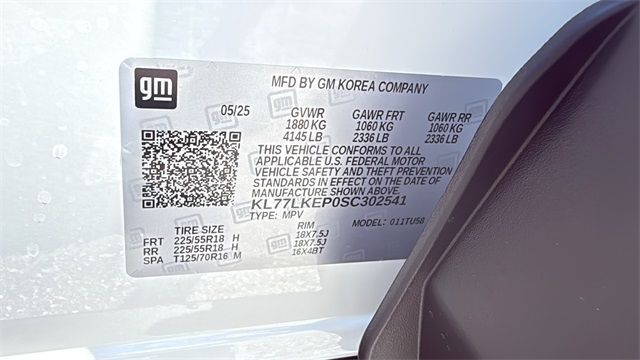 new 2025 Chevrolet Trax car, priced at $27,585