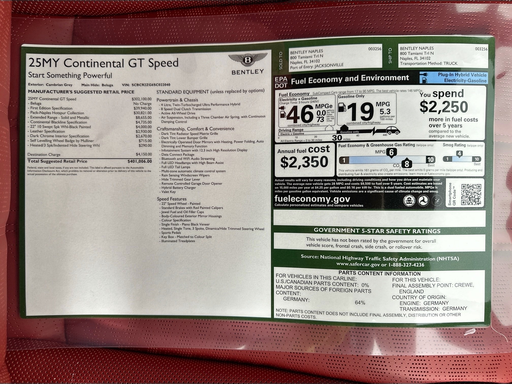 new 2025 Bentley Continental GT car