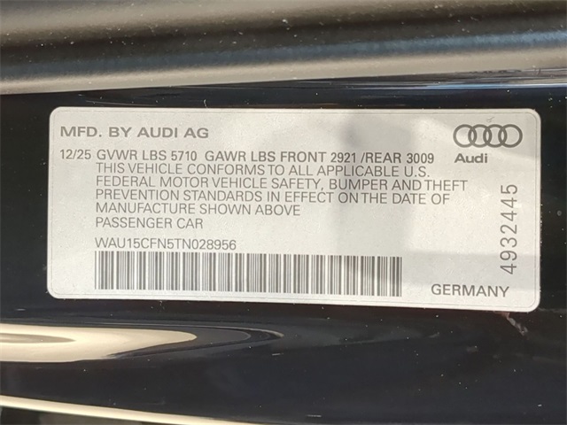 new 2026 Audi A6 car, priced at $67,290