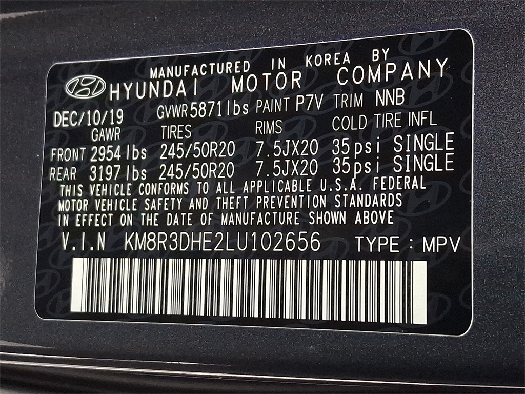 used 2020 Hyundai Palisade car, priced at $22,187