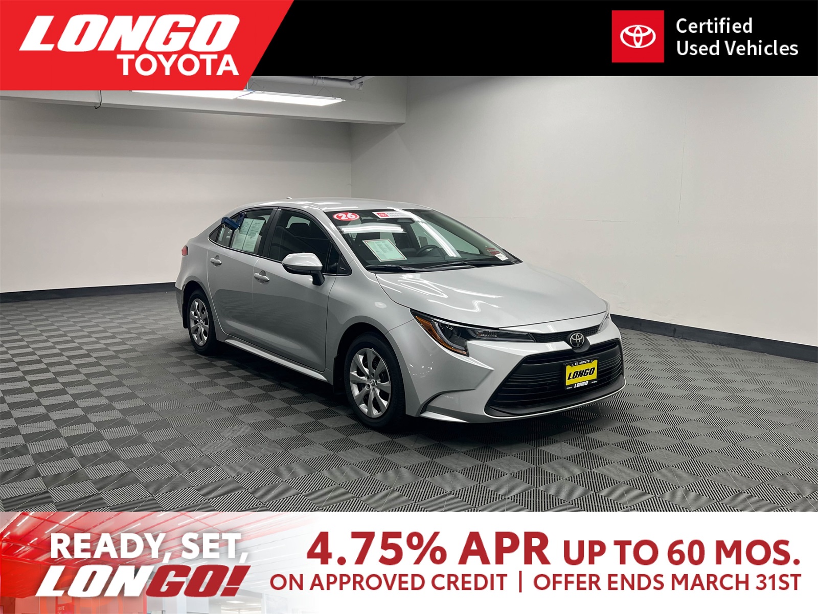 used 2026 Toyota Corolla car, priced at $23,635