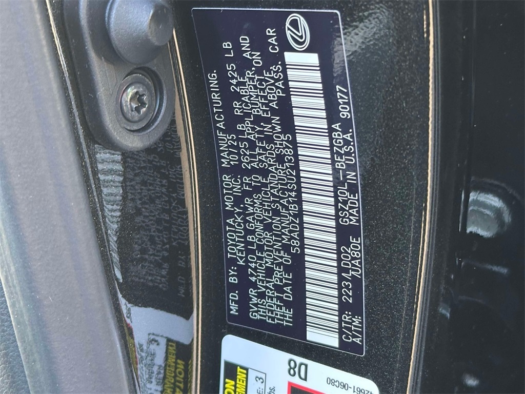 new 2025 Lexus ES car, priced at $50,144